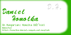 daniel homolka business card
